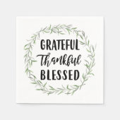 Grateful, Thankful, Blessed Servetten (Voorkant)