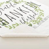 Grateful, Thankful, Blessed Sherpa Blanket Deken (3/4)