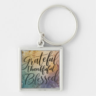 Grateful, Thankful, Blessed Sleutelhanger