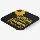 Grateful, Thankful, Blessed Sunflower Papieren Bordje (Gebogen)