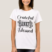 GRATEFUL THANKFUL BLESSED T-SHIRT (Voorkant)