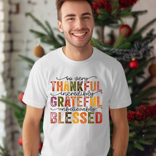 Grateful Thankful Blessed T-Shirt
