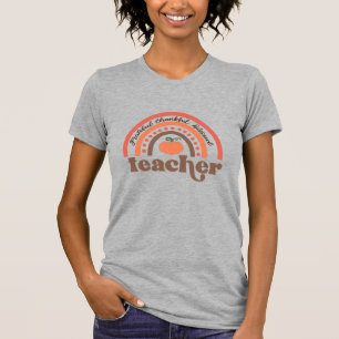 Grateful Thankful Blessed Teacher Herfst Women's T-shirt