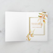 Grateful Thankful Blessed Thanksgiving Kaart (Binnen)