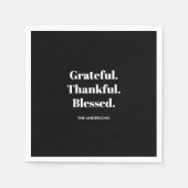Grateful Thankful Blessed Thanksgiving Servet (Voorkant)