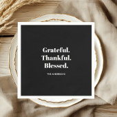Grateful Thankful Blessed Thanksgiving Servet