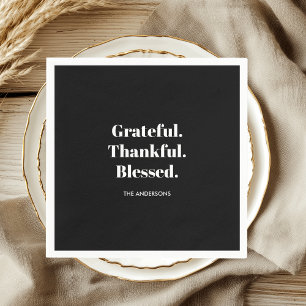Grateful Thankful Blessed Thanksgiving Servet
