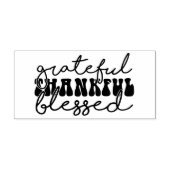 Grateful Thankful Blessed - Thanksgiving  Zelfinktende Stempel (Design)