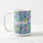 Grateful - Thankful - Gezegend Koffiemok (Links)