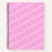 Grateful, Thankful, Gratitude Quote, Pink, Holiday Notitieboek (Voorkant)
