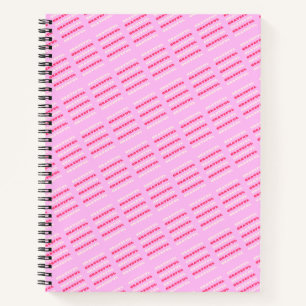 Grateful, Thankful, Gratitude Quote, Pink, Holiday Notitieboek