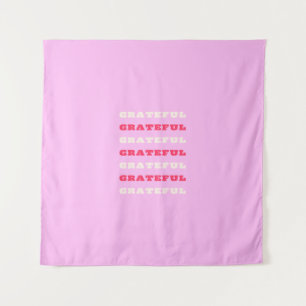 Grateful, Thankful, Gratitude Quote, Pink, Holiday Wandkleed