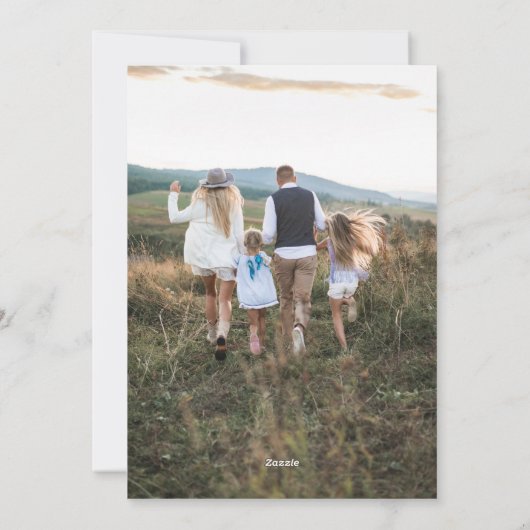 Grateful Thanksgiving Boeket Foto Feestdagenkaart (Achterkant)