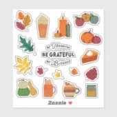 Grateful Thanksgiving Pompoen Spice Sticker Pack (Vel)
