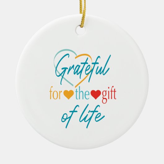 Grateful  Transplant Ornament (Voorkant)