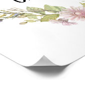 Grateful vlinders bloemenkrans poster (Hoek)