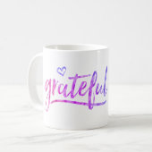 Grateful Waterverf Koffiemok (Voorkant links)