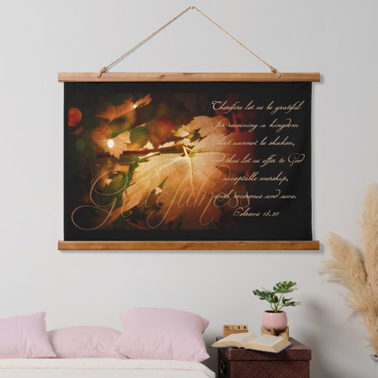 Gratefulentie Hangend Wandkleed (Slaapkamer)