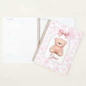 gratie | Aangepaste Roze Teddybeer Nursery Design Planner (Display)