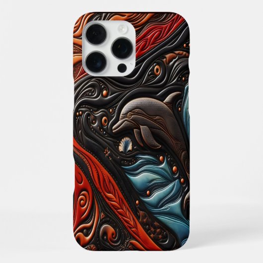 Gratiënte Dolfijn in Beweging iPhone Hoesje (Achterkant)