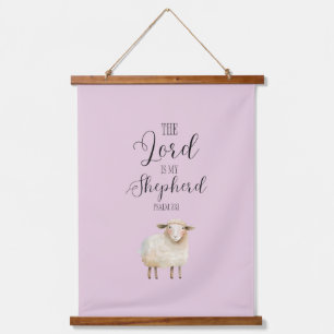 Gratieuze Heer is mijn Herder Psalm 23:1 Hangend Wandkleed