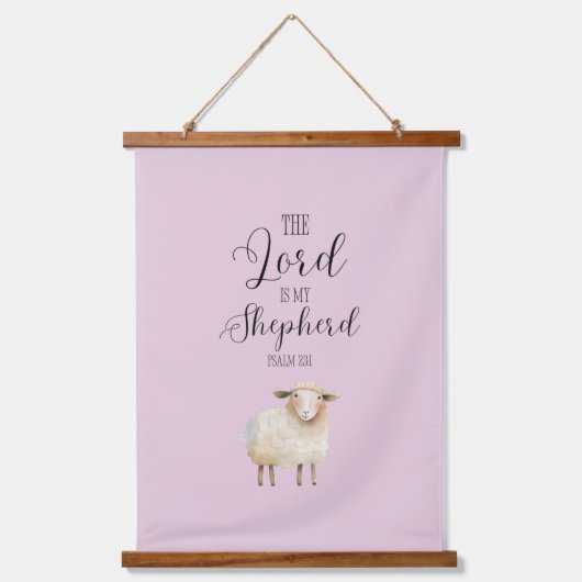 Gratieuze Heer is mijn Herder Psalm 23:1 Hangend Wandkleed (Voorkant)