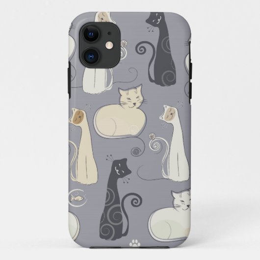 Gratieuze katten iPhone 5 Hoesje (Achterkant)