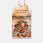 Gratig Meisje Humoristisch Cadeaulabel (Voorkant)