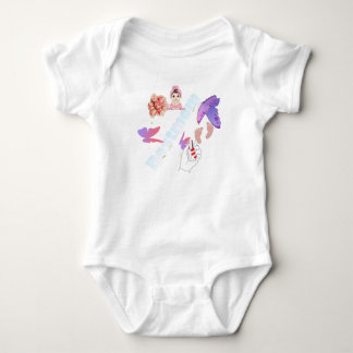Gratige Pastel Vlinder en Bloemen Koffiemok Romper