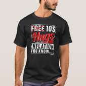 Gratis 10 Dollar Hugs Inflation Money Printing Sta T-shirt (Voorkant)