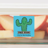 Gratis aangepaste Cactus Hugs-naam Labels (Aangebracht)