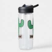 Gratis aangepaste Cactus Hugs-naam Waterfles (Links)