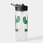 Gratis aangepaste Cactus Hugs-naam Waterfles (Rechts)
