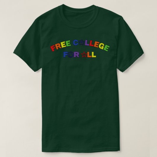 Gratis academie voor gratis onderwijs t-shirt (Design voorkant)