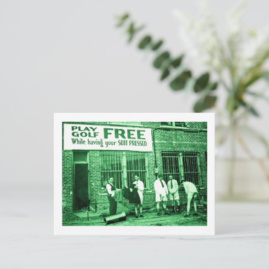 Gratis afspelen (terwijl uw Suit geprikt is) Briefkaart (Staand voorkant)