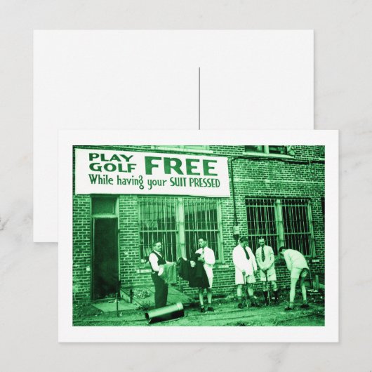 Gratis afspelen (terwijl uw Suit geprikt is) Briefkaart (Voorkant / Achterkant)