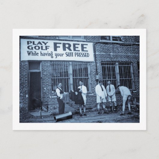 Gratis afspelen (terwijl uw Suit geprikt is) Briefkaart (Voorkant)