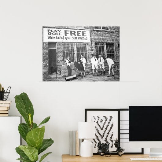 Gratis afspelen (terwijl uw Suit geprikt is) Poster (Thuiskantoor)