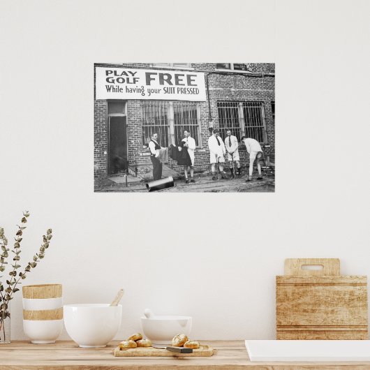 Gratis afspelen (terwijl uw Suit geprikt is) Poster (Keuken)