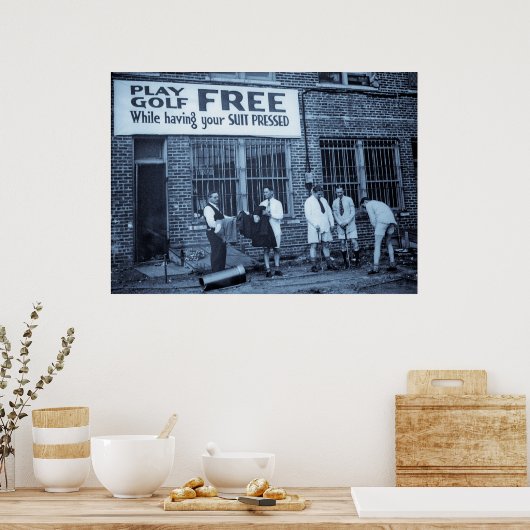 Gratis afspelen (terwijl uw Suit geprikt is) Poster (Keuken)