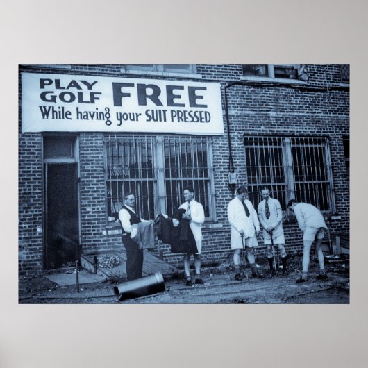 Gratis afspelen (terwijl uw Suit geprikt is) Poster (Voorkant)