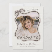 Gratis afstudeercollage met speelse striklijst kaart (Voorkant)