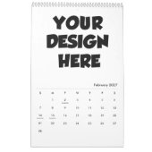 Gratis Agenda Maker - Gepersonaliseerde Aangepaste Kalender (Feb 2027)