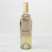 Gratis Alcohol - Funny Groomsmen Voorstel Flessenhanger (Op fles)