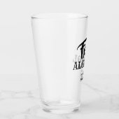 Gratis alcohol - Grappige Groomsman voorstel Glas (Rechts)