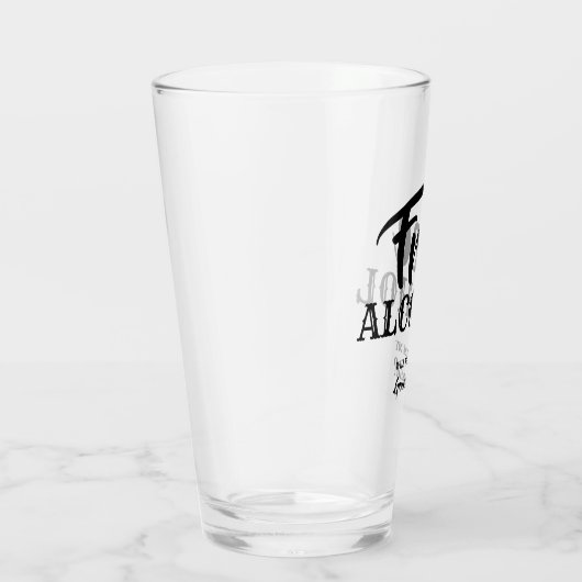 Gratis alcohol - Grappige Groomsman voorstel Glas (Rechts)