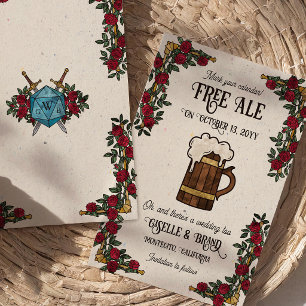 Gratis Ale Rode Rozen RPG Thematische Trouwdag Save The Date