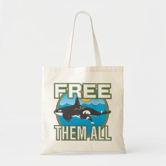 Gratis alles (walvissen) tote bag (Voorkant)