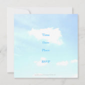 Gratis als clouds/Pensioenpartij nodigt uit Kaart (Achterkant)