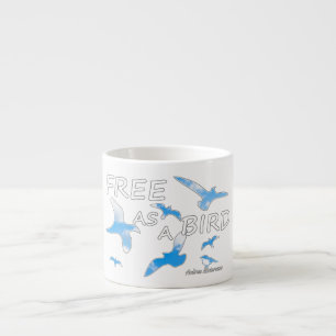 Gratis als een vogel 2 Espresso Cup Kop